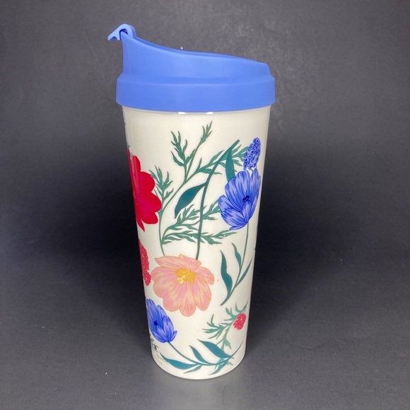 Kate Spade 20oz Insulated Blossom Tumbler Travel To Go Cup New York - Picture 4 of 10